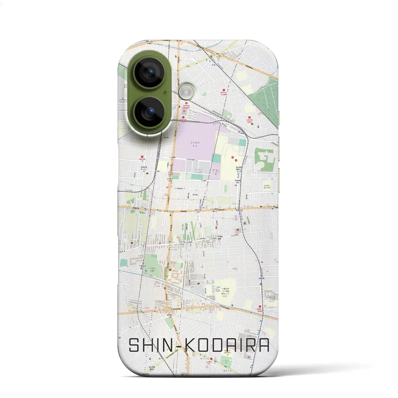 【新小平(東京都)】地図柄iPhoneケース(バックカバータイプ)ナチュラル・iPhone 17 Pro Max 用