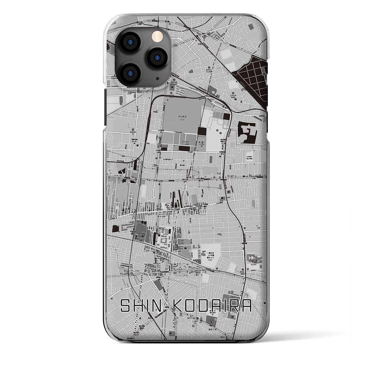 【新小平(東京都)】地図柄iPhoneケース(クリアタイプ)
