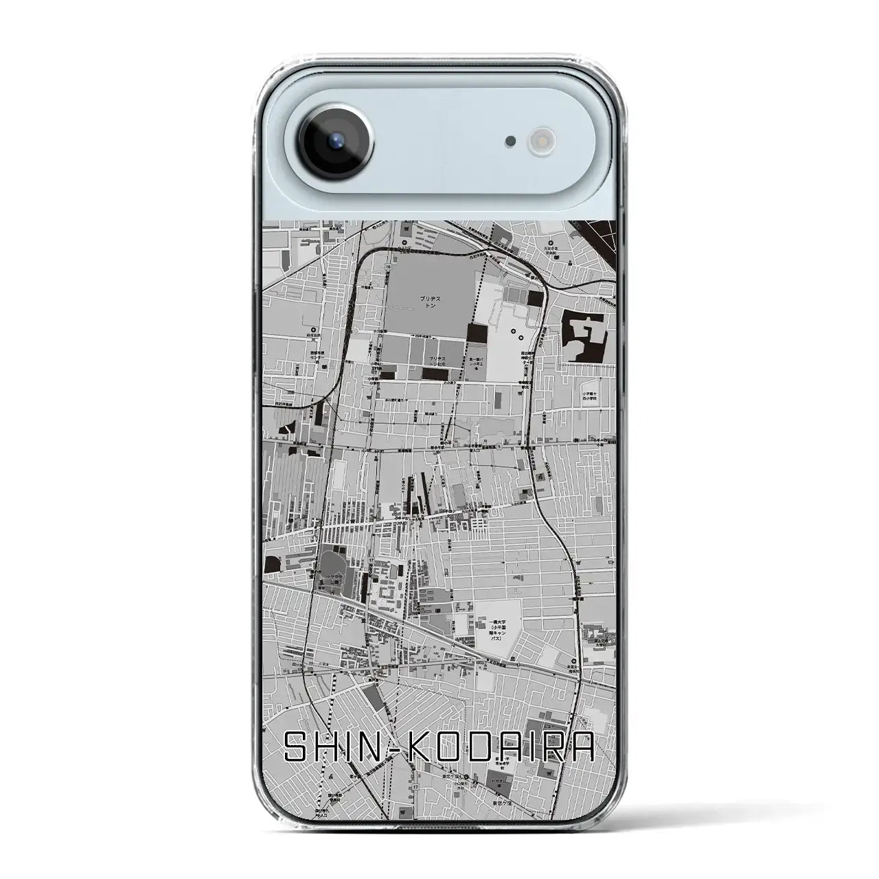 【新小平(東京都)】地図柄iPhoneケース(クリアタイプ)