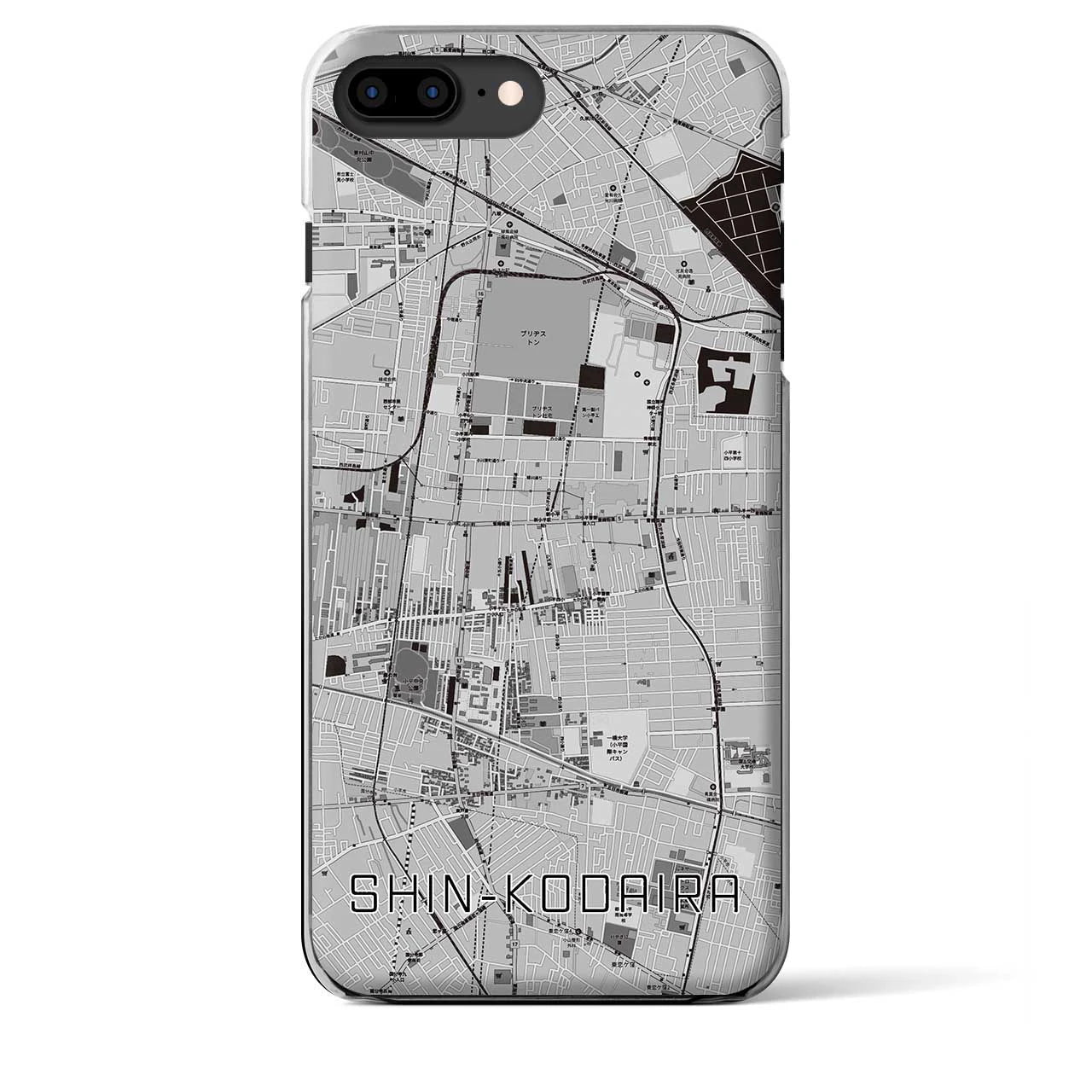 【新小平(東京都)】地図柄iPhoneケース(クリアタイプ)