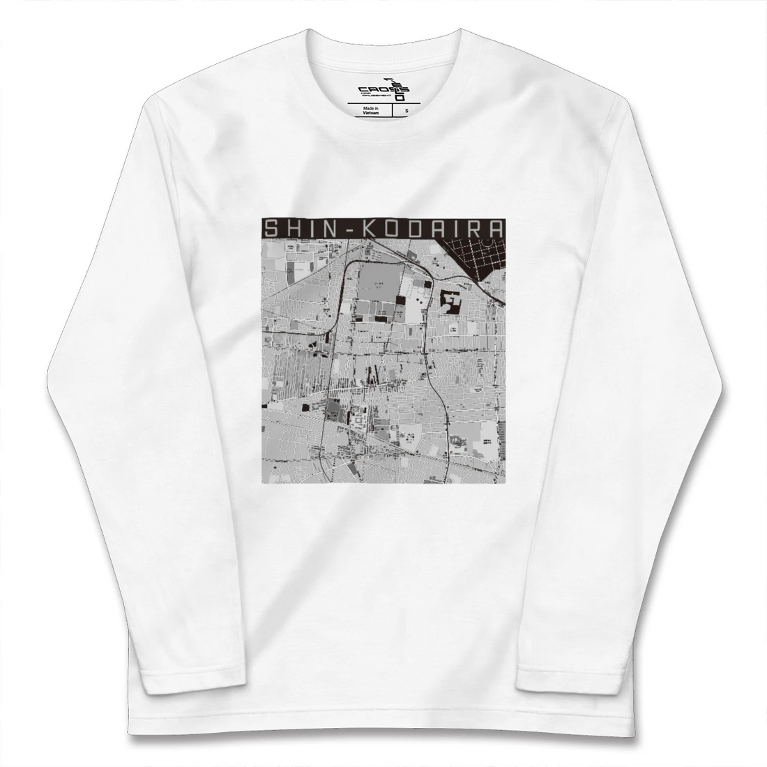 【新小平(東京都)】地図柄ロングスリーブTシャツ
