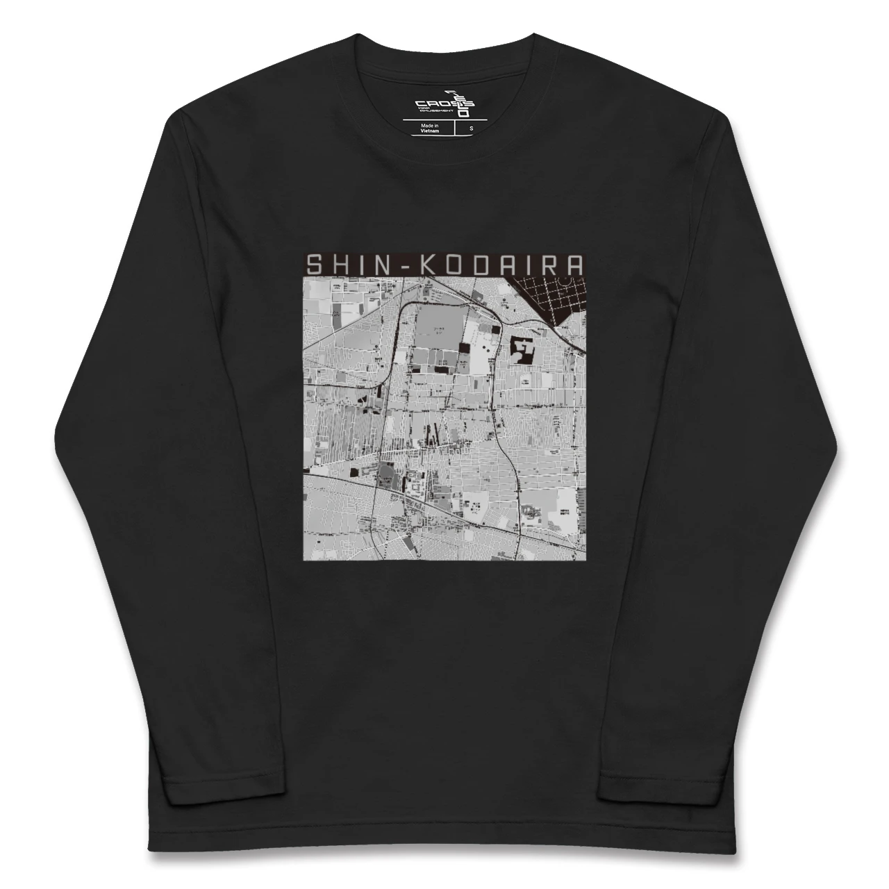 【新小平(東京都)】地図柄ロングスリーブTシャツ