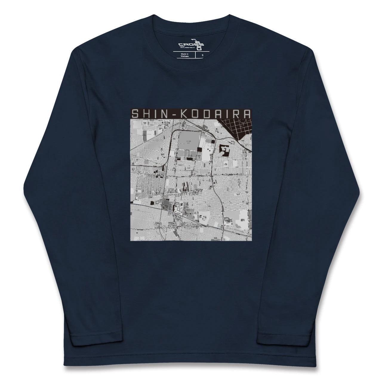 【新小平(東京都)】地図柄ロングスリーブTシャツ