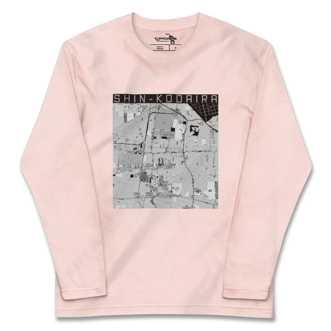 【新小平(東京都)】地図柄ロングスリーブTシャツ