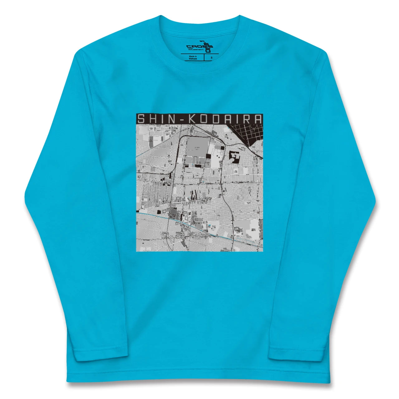 【新小平(東京都)】地図柄ロングスリーブTシャツ