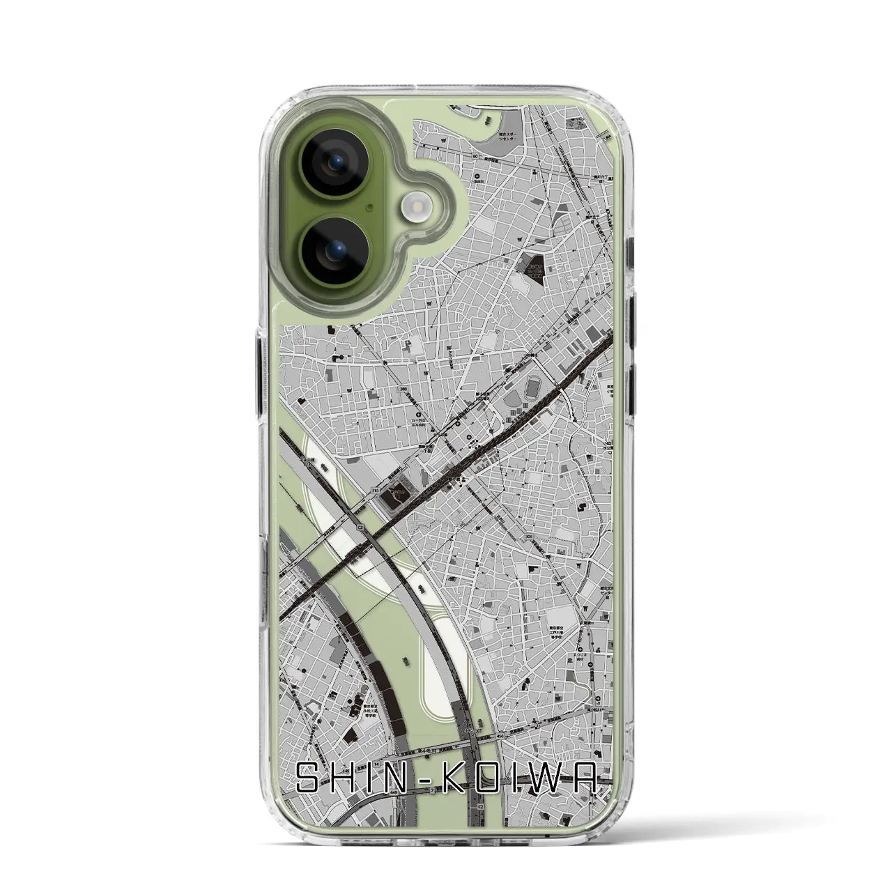 【新小岩(東京都)】地図柄iPhoneケース(MagSafeタイプ)