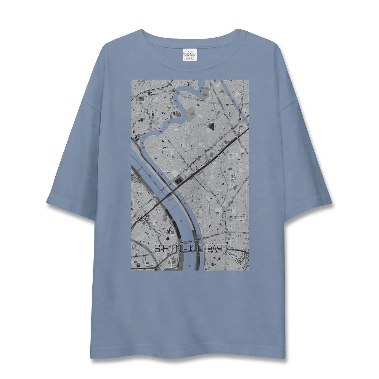 【新小岩(東京都)】地図柄ビッグシルエットTシャツ