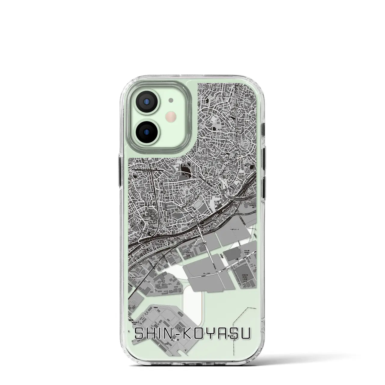 【新子安(神奈川県)】地図柄iPhoneケース(MagSafeタイプ)