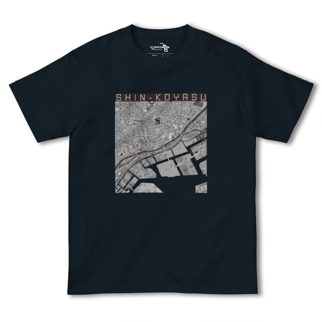 【新子安(神奈川県)】地図柄ヘビーウェイトTシャツ