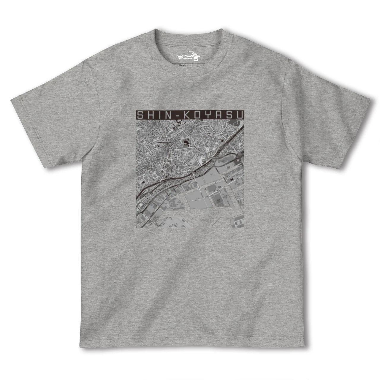 【新子安(神奈川県)】地図柄ヘビーウェイトTシャツ