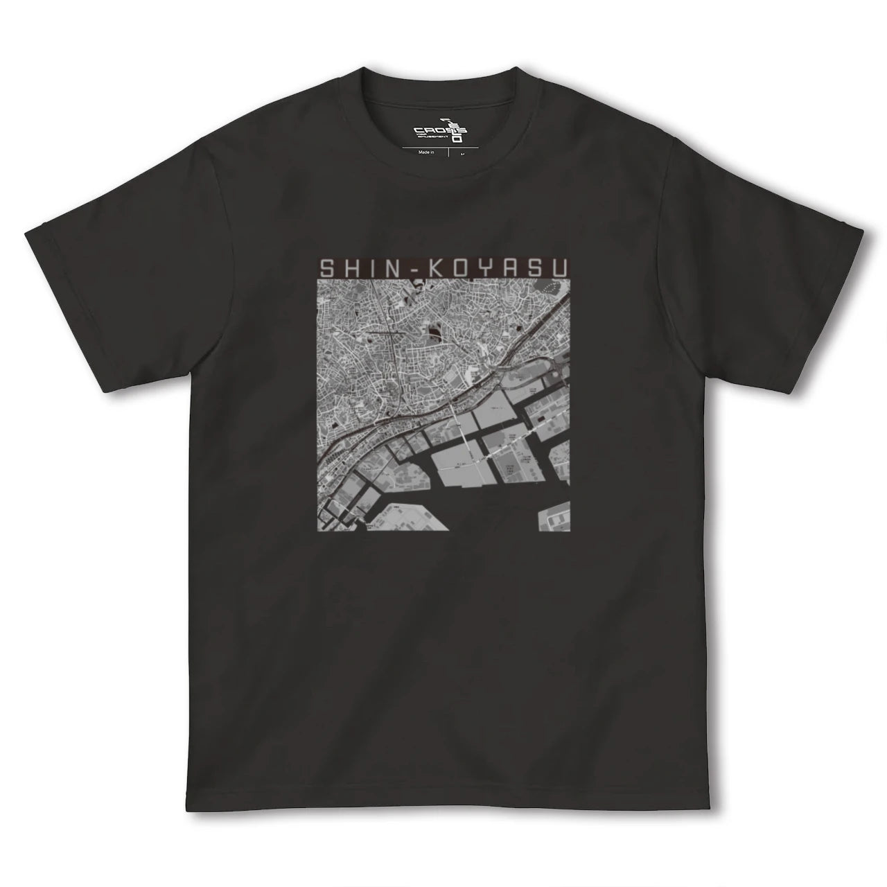 【新子安(神奈川県)】地図柄ヘビーウェイトTシャツ