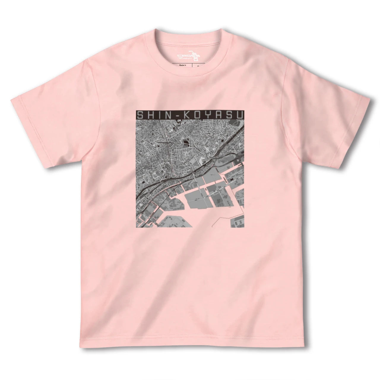 【新子安(神奈川県)】地図柄ヘビーウェイトTシャツ