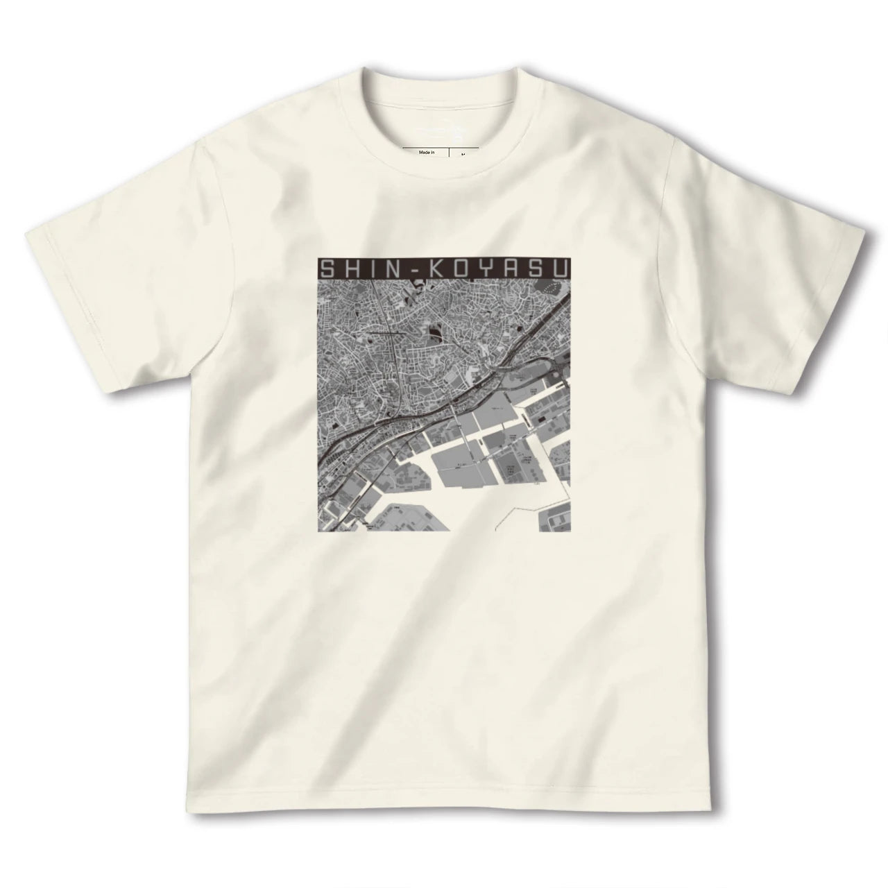 【新子安(神奈川県)】地図柄ヘビーウェイトTシャツ