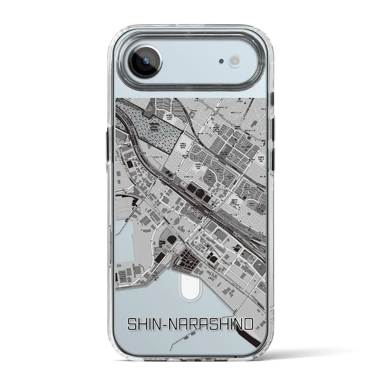 【新習志野(千葉県)】地図柄iPhoneケース(MagSafeタイプ)