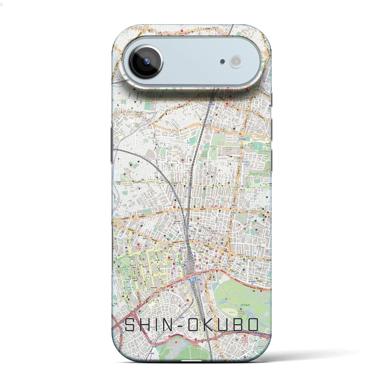 【新大久保(東京都)】地図柄iPhoneケース(バックカバータイプ)