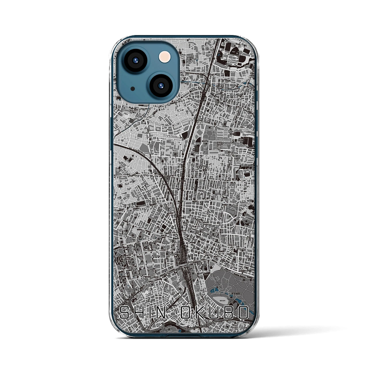 【新大久保(東京都)】地図柄iPhoneケース(クリアタイプ)