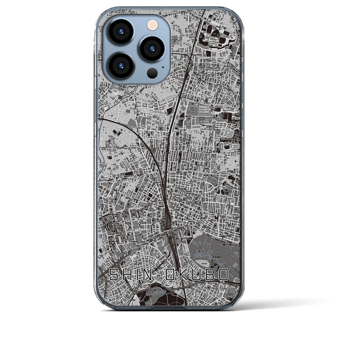 【新大久保(東京都)】地図柄iPhoneケース(クリアタイプ)