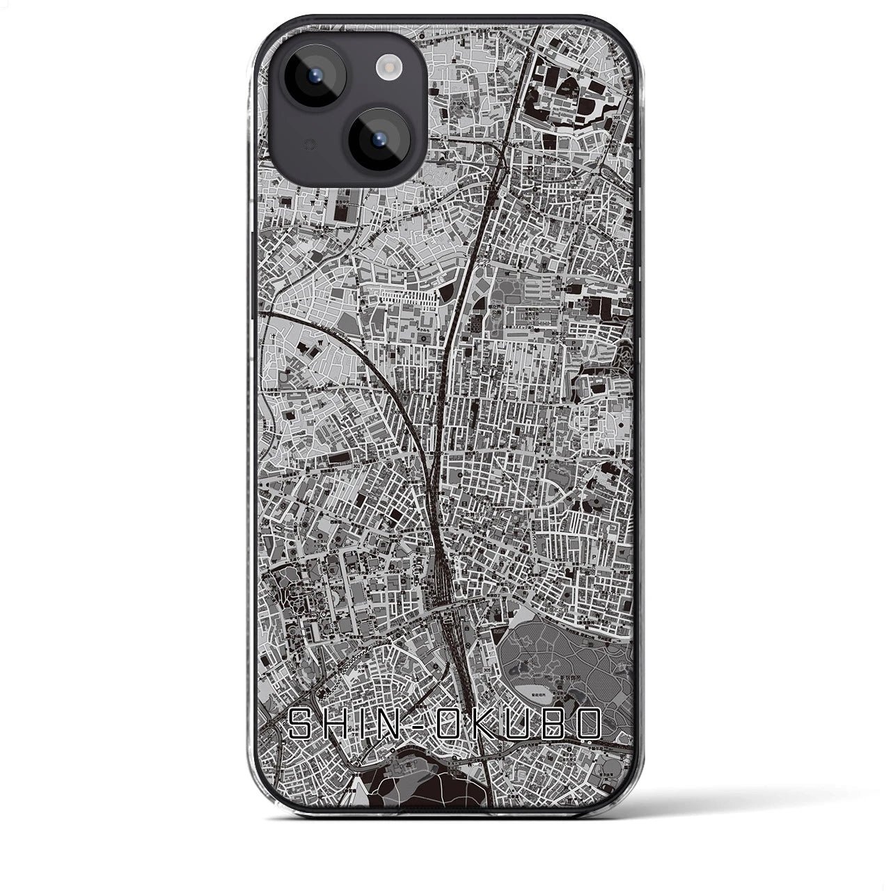 【新大久保(東京都)】地図柄iPhoneケース(クリアタイプ)