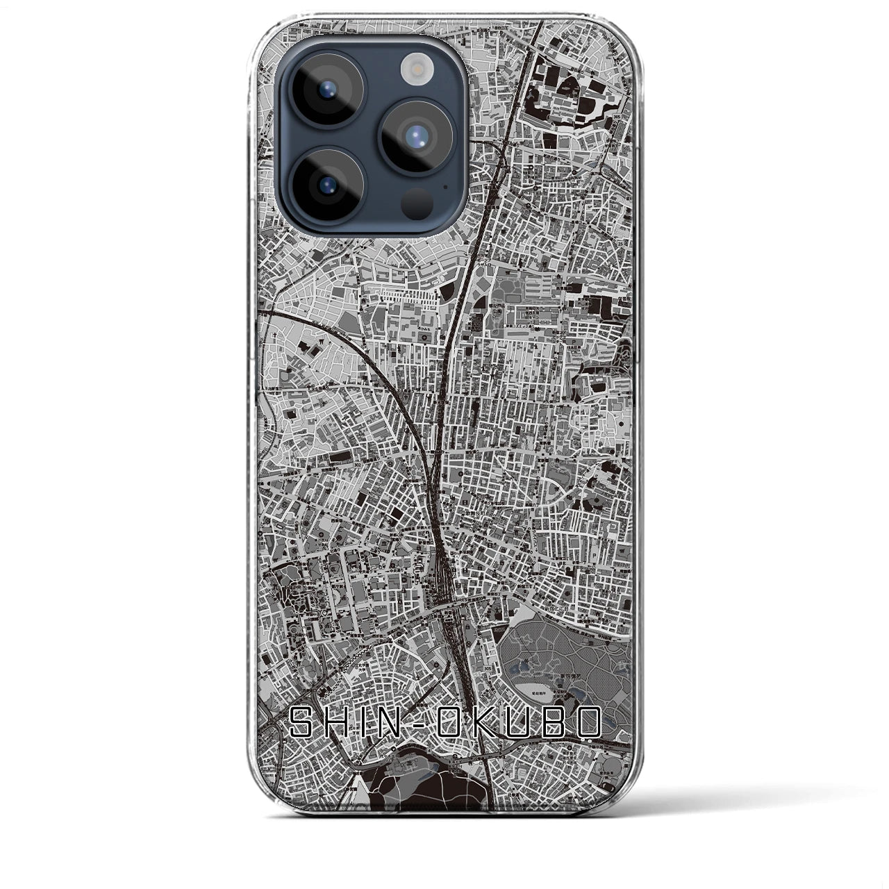 【新大久保(東京都)】地図柄iPhoneケース(クリアタイプ)
