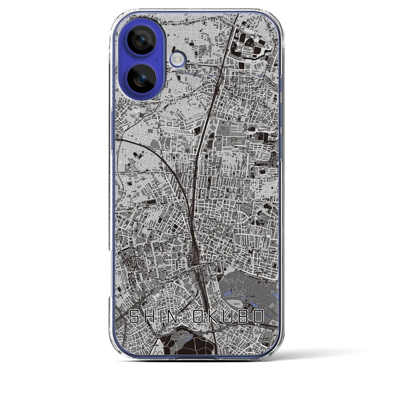 【新大久保(東京都)】地図柄iPhoneケース(クリアタイプ)