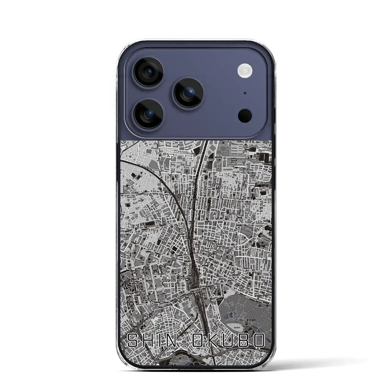 【新大久保(東京都)】地図柄iPhoneケース(クリアタイプ)