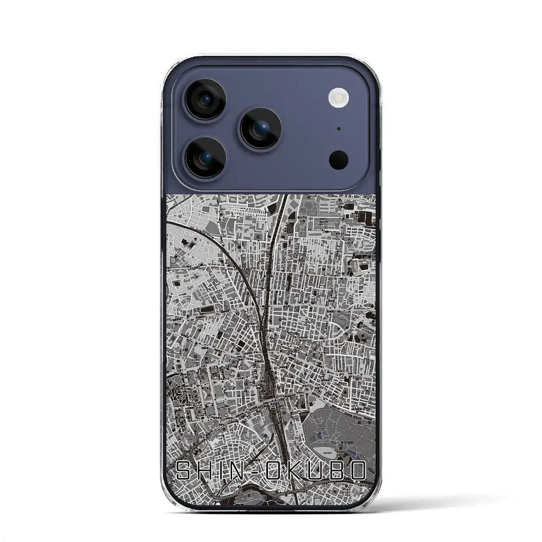 【新大久保(東京都)】地図柄iPhoneケース(クリアタイプ)
