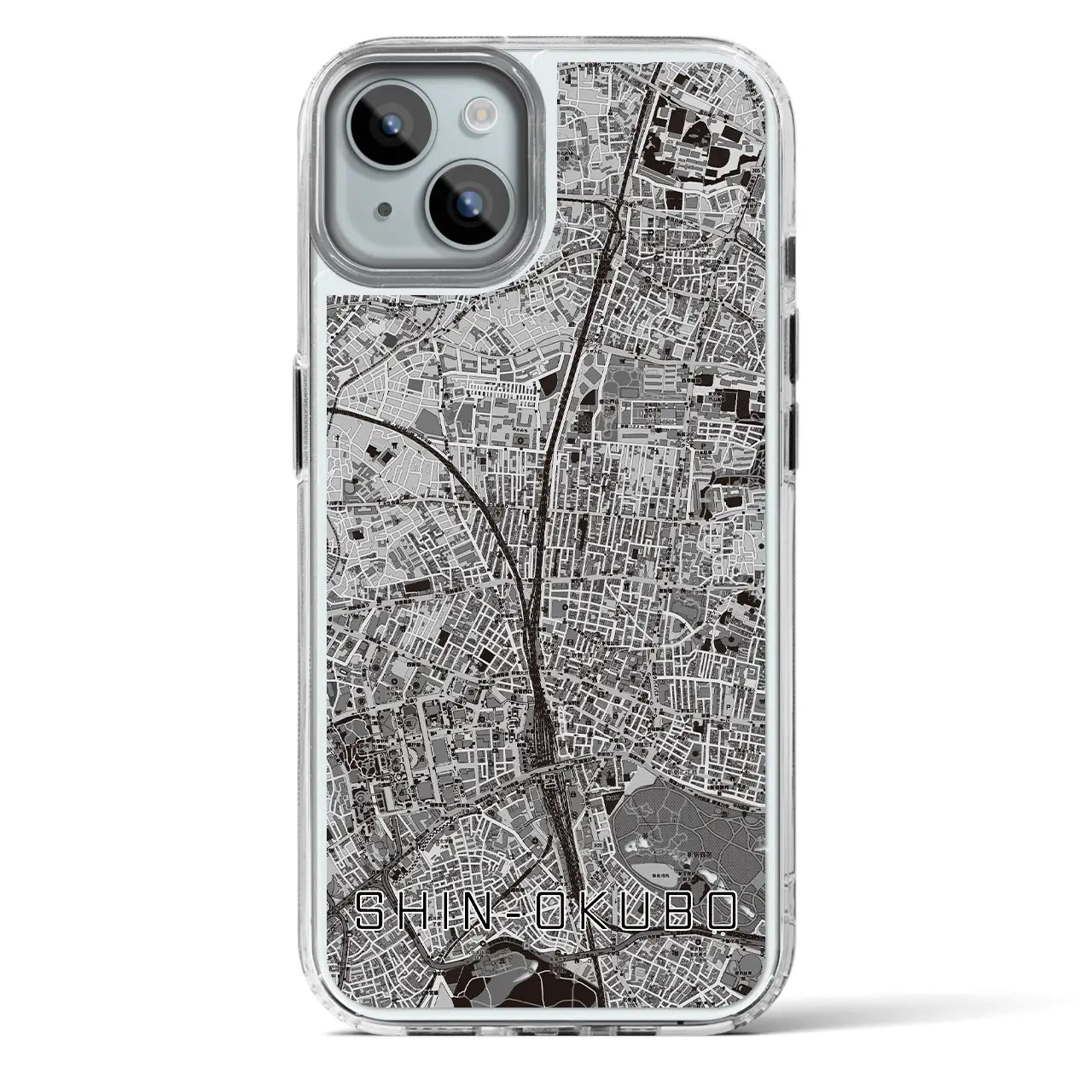 【新大久保(東京都)】地図柄iPhoneケース(MagSafeタイプ)