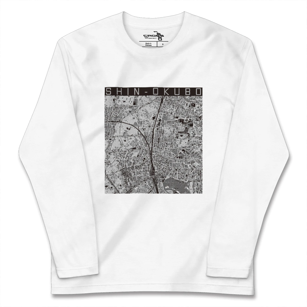 【新大久保(東京都)】地図柄ロングスリーブTシャツ