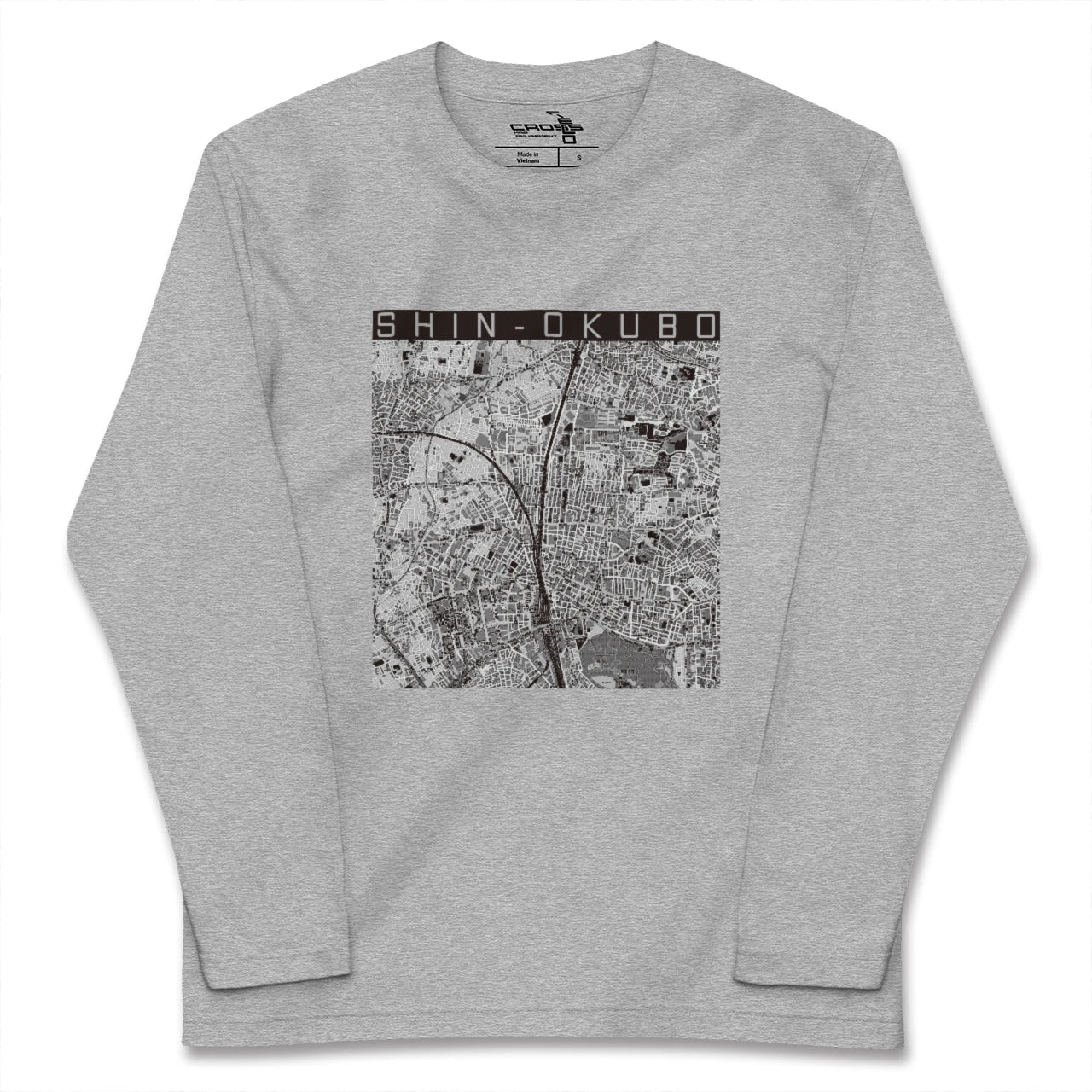 【新大久保(東京都)】地図柄ロングスリーブTシャツ