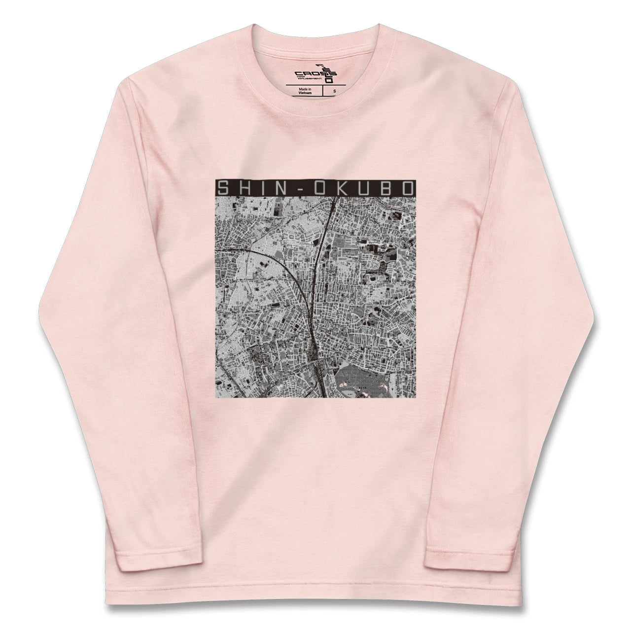 【新大久保(東京都)】地図柄ロングスリーブTシャツ