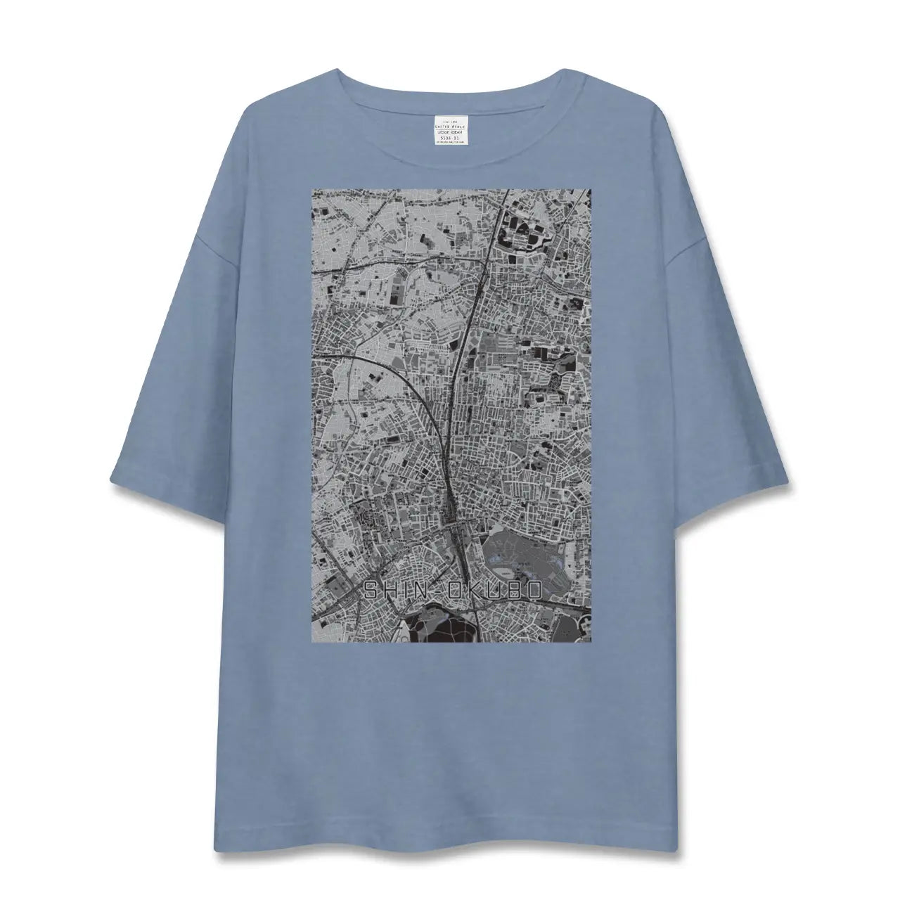 【新大久保(東京都)】地図柄ビッグシルエットTシャツ