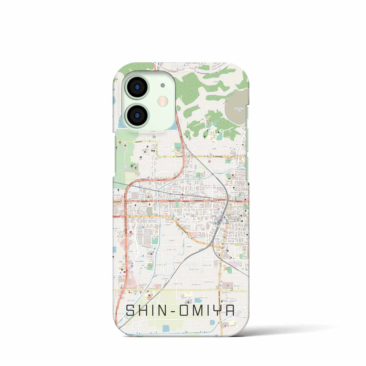 【新大宮(奈良県)】地図柄iPhoneケース(バックカバータイプ)