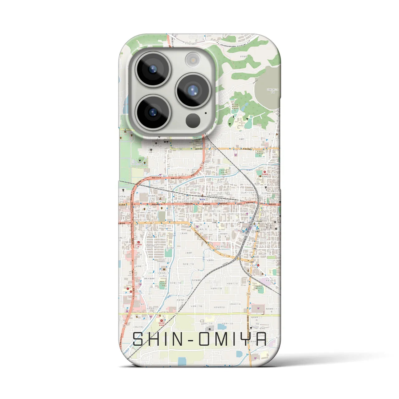 【新大宮(奈良県)】地図柄iPhoneケース(バックカバータイプ)