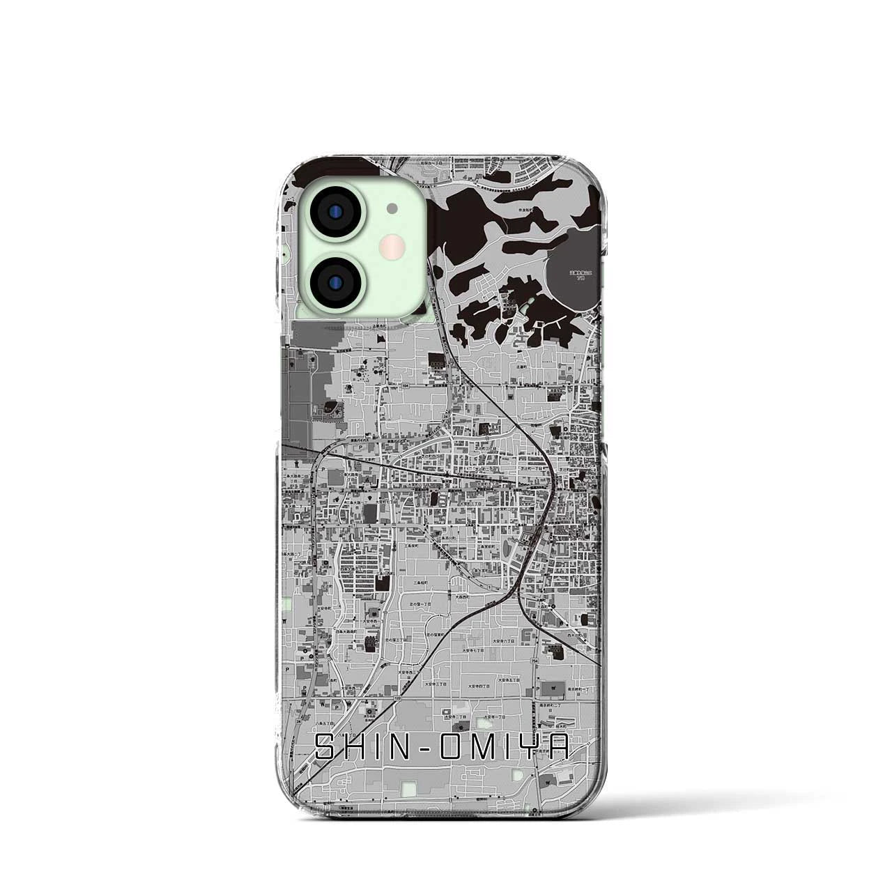 【新大宮(奈良県)】地図柄iPhoneケース(クリアタイプ)