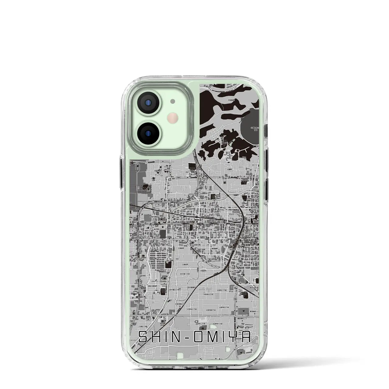 【新大宮(奈良県)】地図柄iPhoneケース(MagSafeタイプ)