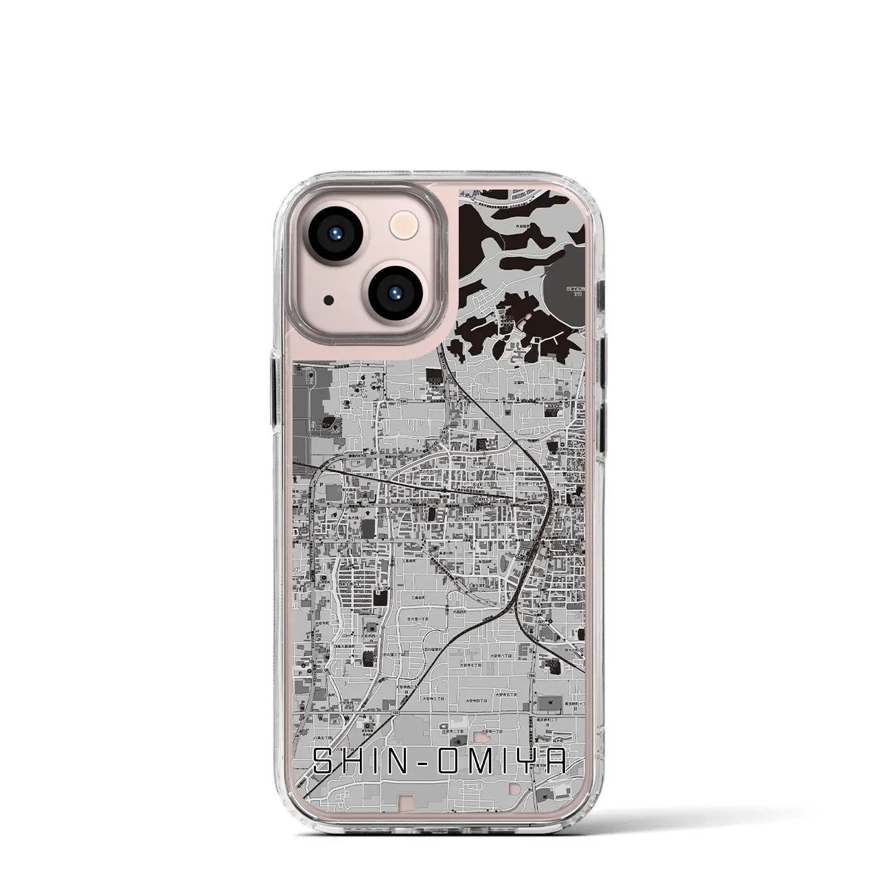 【新大宮(奈良県)】地図柄iPhoneケース(MagSafeタイプ)