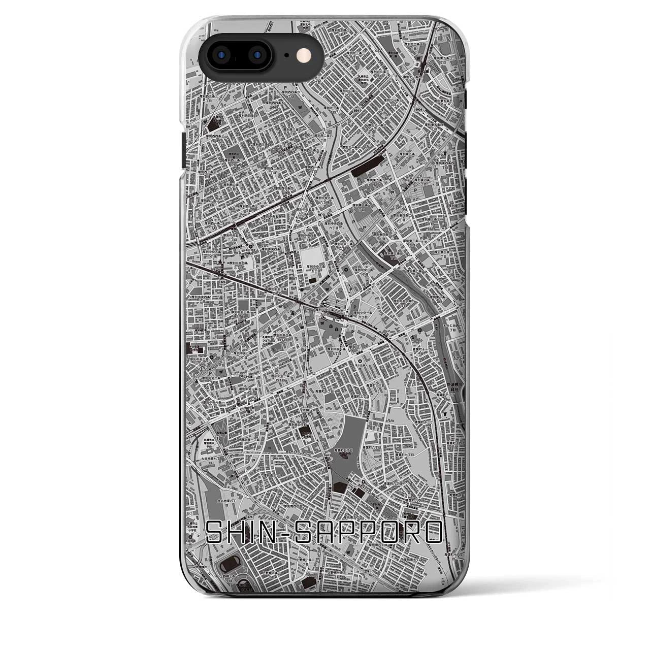 【新札幌(北海道)】地図柄iPhoneケース(クリアタイプ)