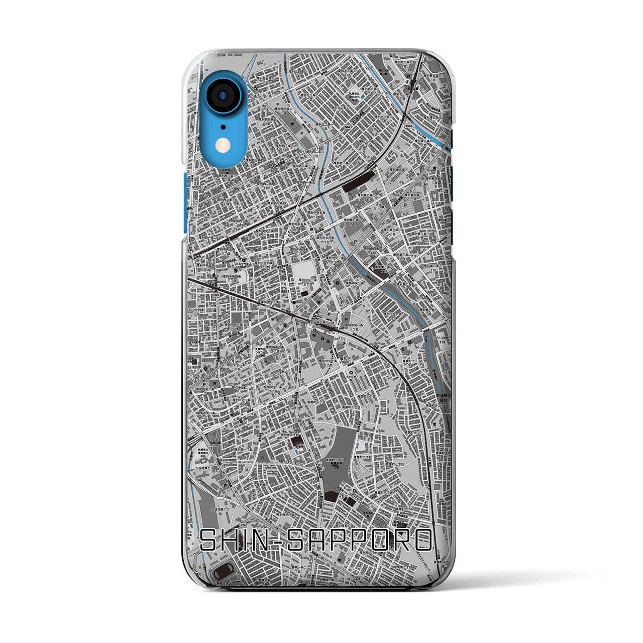 【新札幌(北海道)】地図柄iPhoneケース(クリアタイプ)