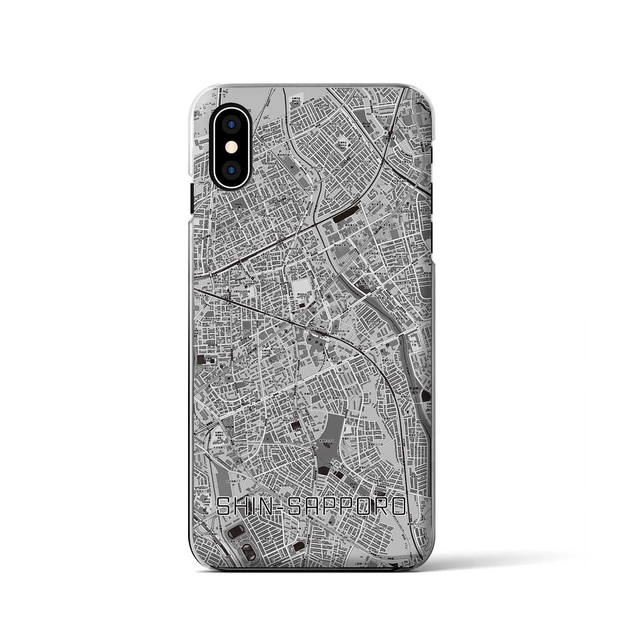 【新札幌(北海道)】地図柄iPhoneケース(クリアタイプ)