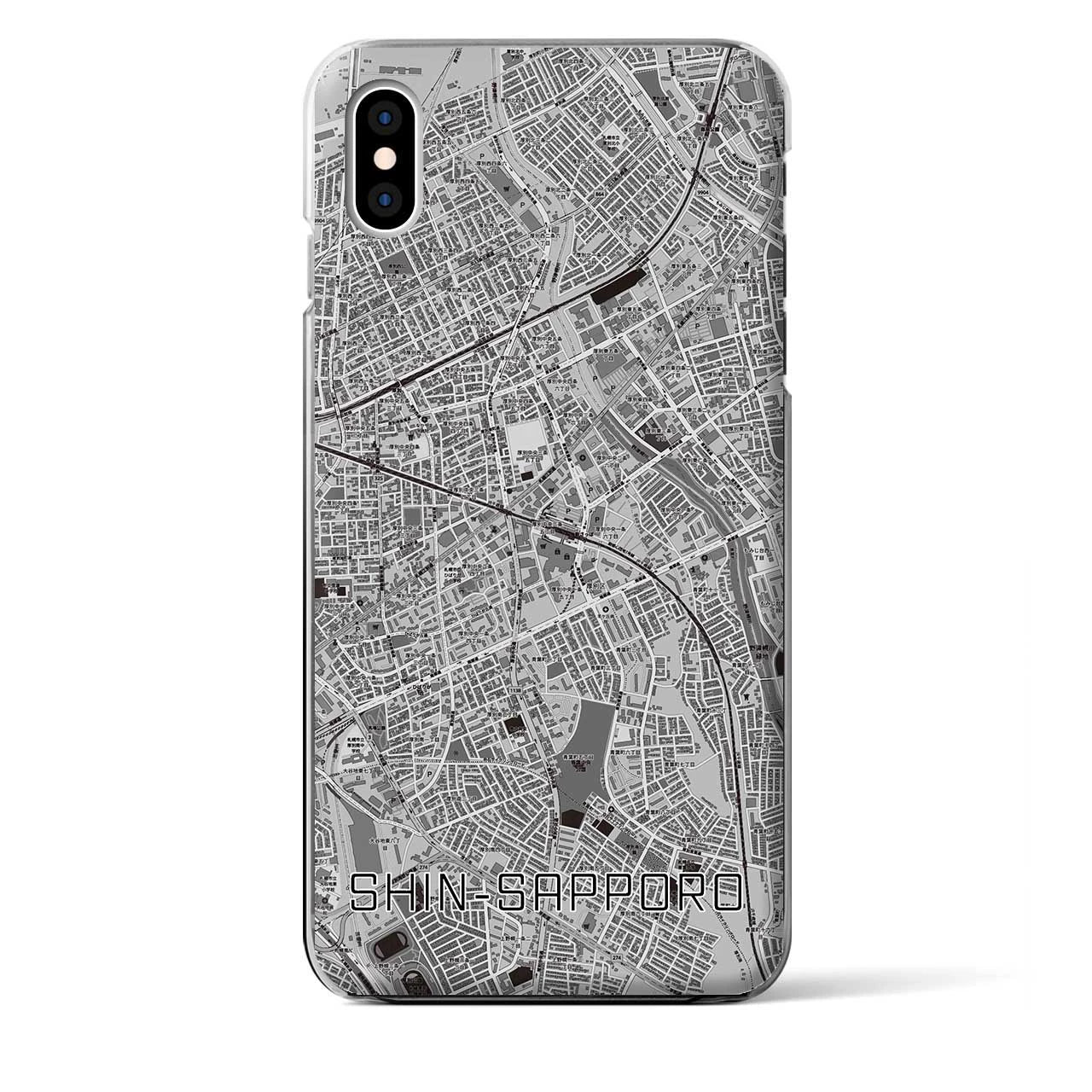 【新札幌(北海道)】地図柄iPhoneケース(クリアタイプ)