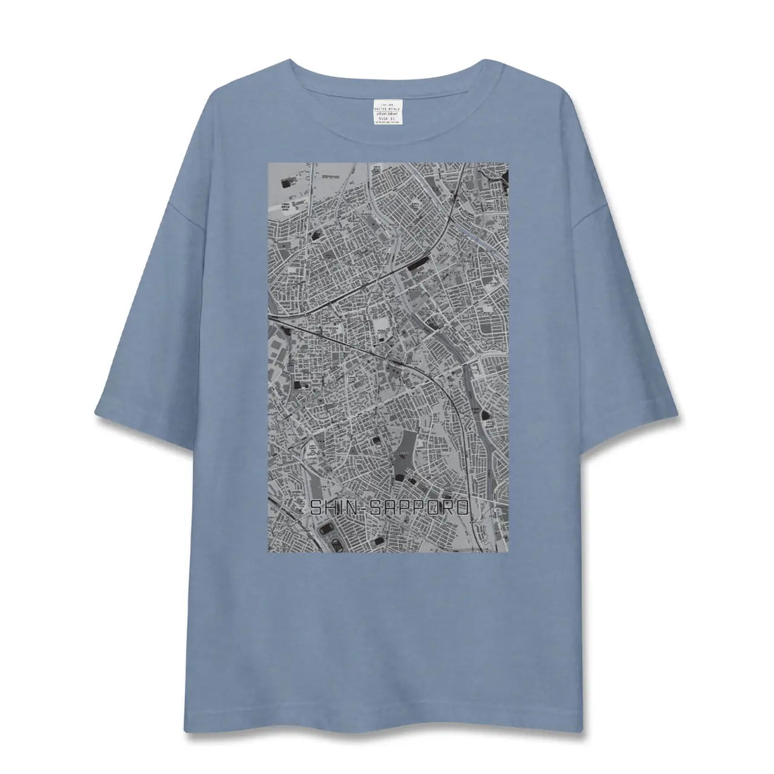 【新札幌(北海道)】地図柄ビッグシルエットTシャツ