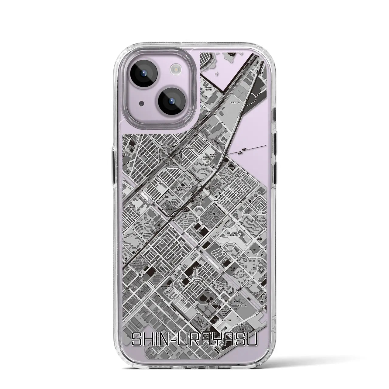 【新浦安(千葉県)】地図柄iPhoneケース(MagSafeタイプ)