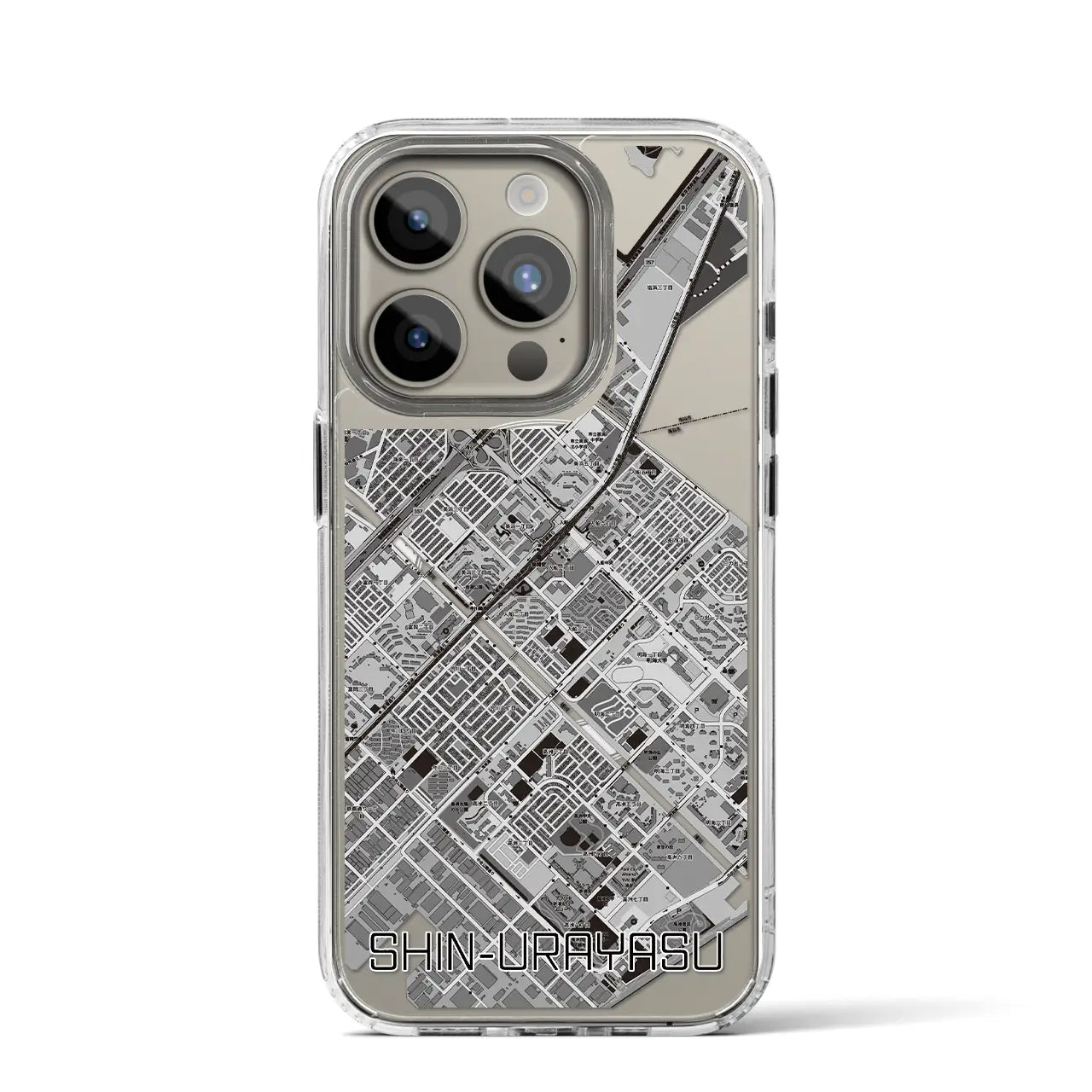 【新浦安(千葉県)】地図柄iPhoneケース(MagSafeタイプ)