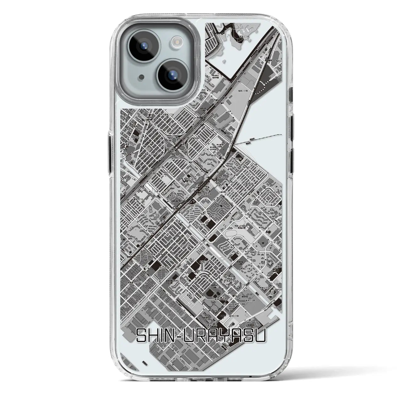 【新浦安(千葉県)】地図柄iPhoneケース(MagSafeタイプ)