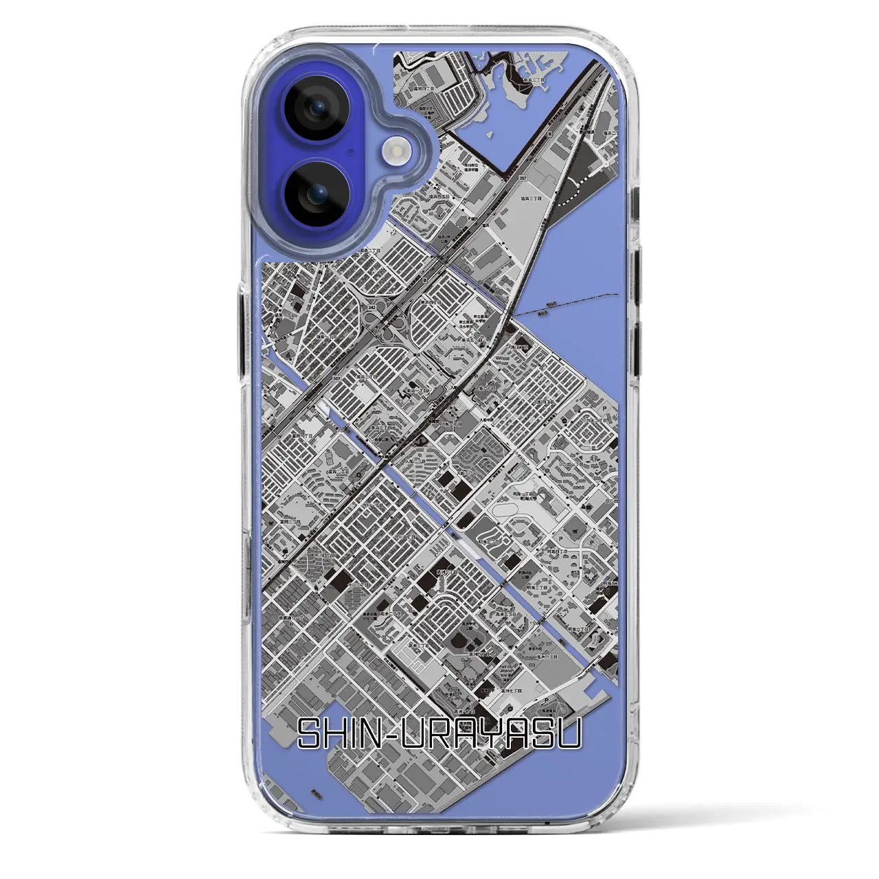 【新浦安(千葉県)】地図柄iPhoneケース(MagSafeタイプ)