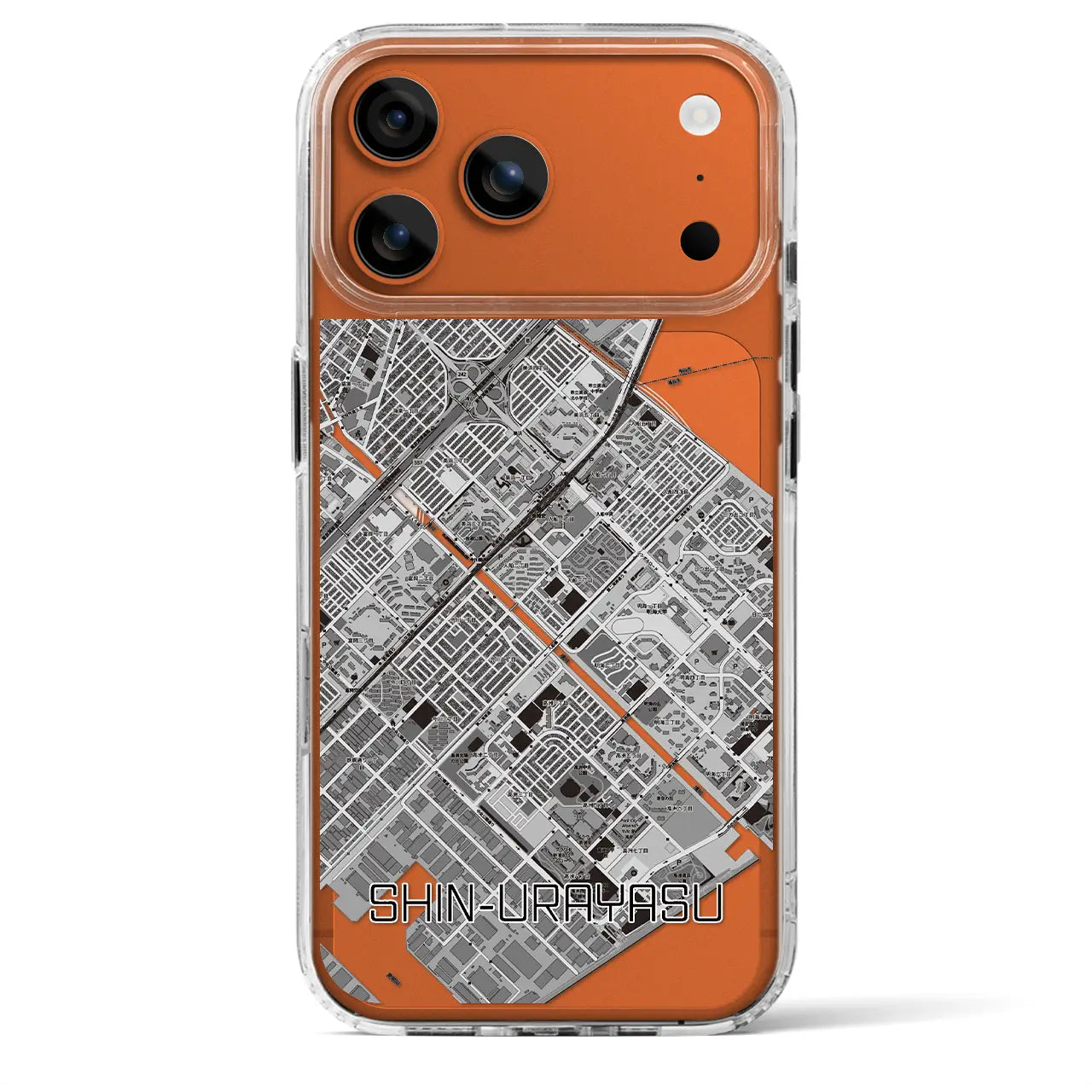 【新浦安(千葉県)】地図柄iPhoneケース(MagSafeタイプ)