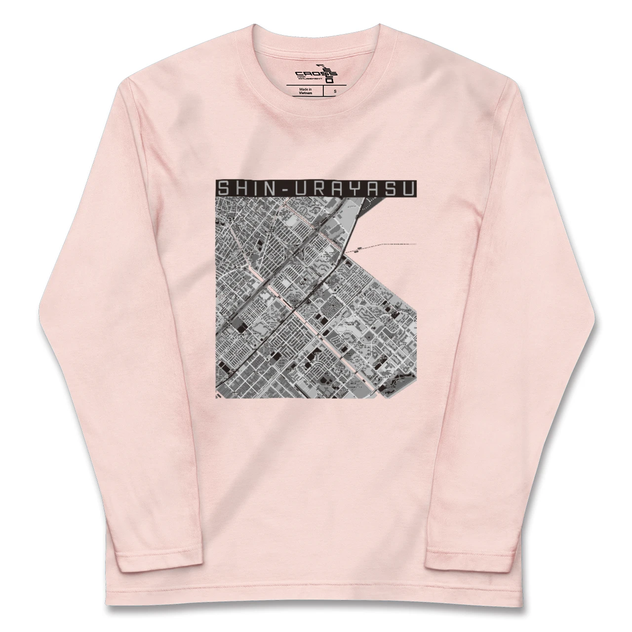 【新浦安(千葉県)】地図柄ロングスリーブTシャツ
