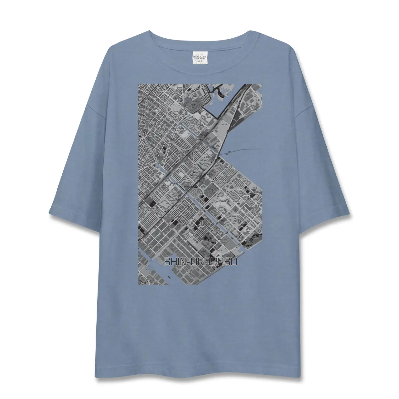 【新浦安(千葉県)】地図柄ビッグシルエットTシャツ