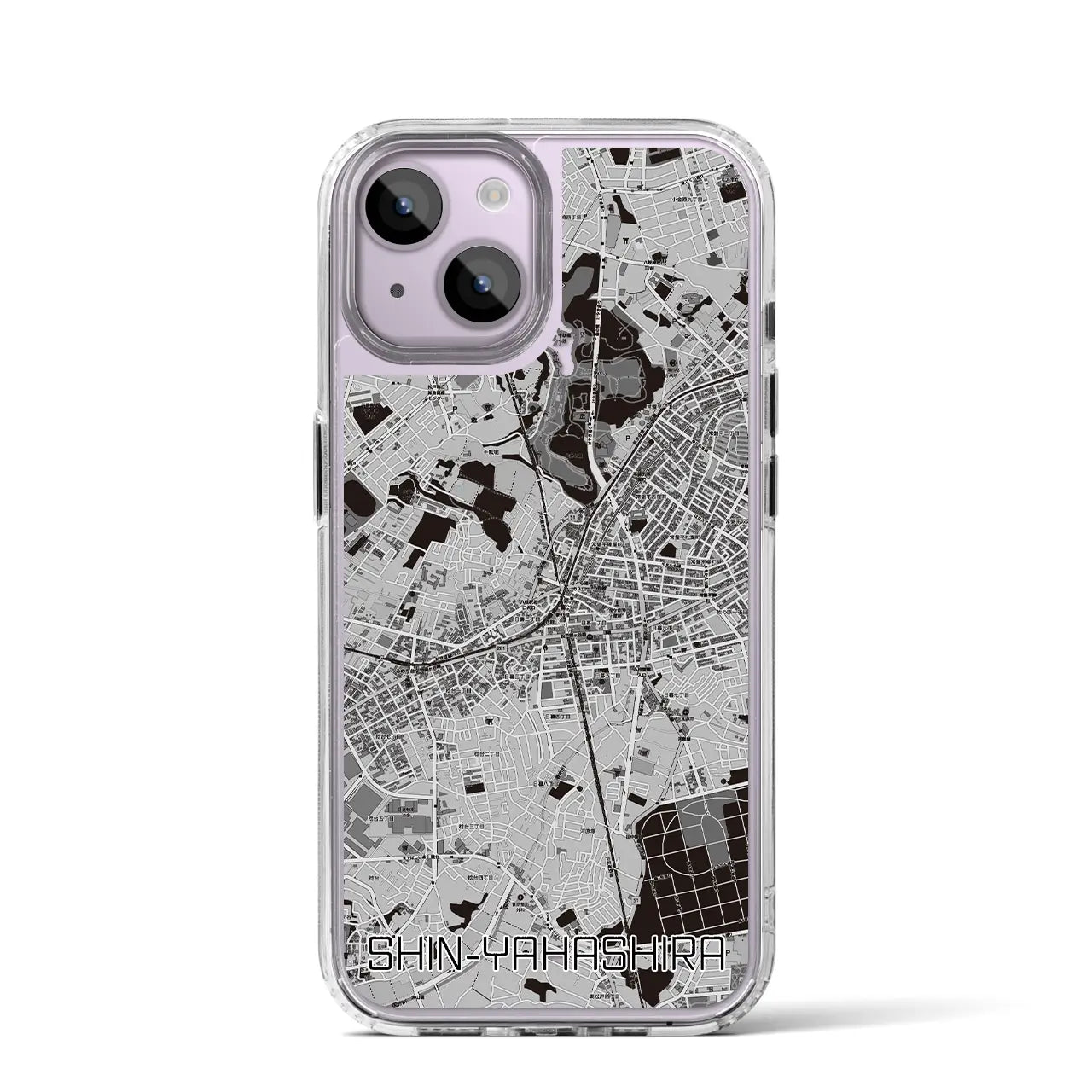 【新八柱(千葉県)】地図柄iPhoneケース(MagSafeタイプ)