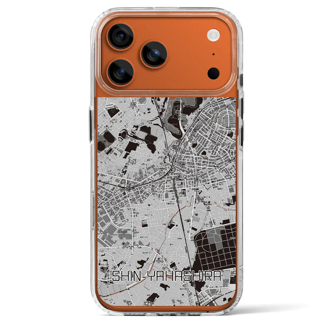 【新八柱(千葉県)】地図柄iPhoneケース(MagSafeタイプ)